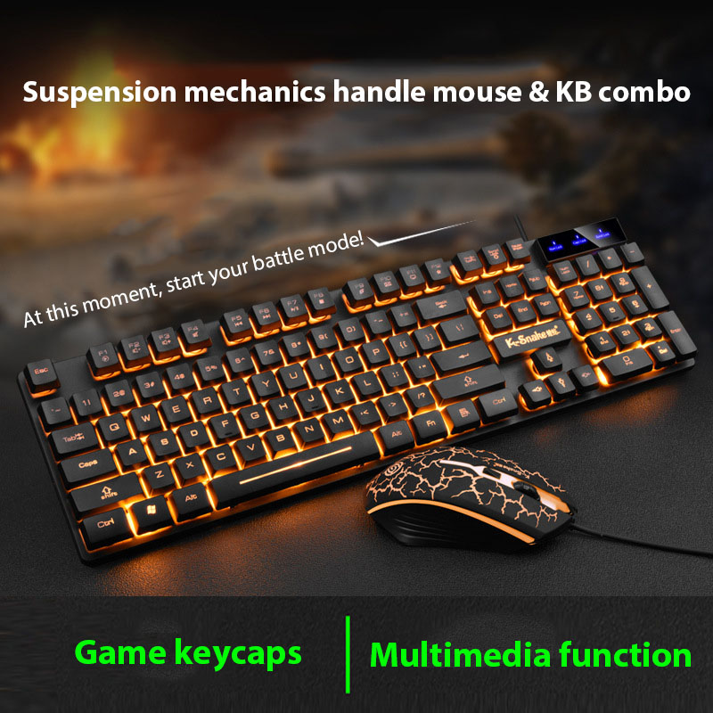 Gaming Keyboard And Mouse Set - Set tastiera e mouse KM320 Tastiera