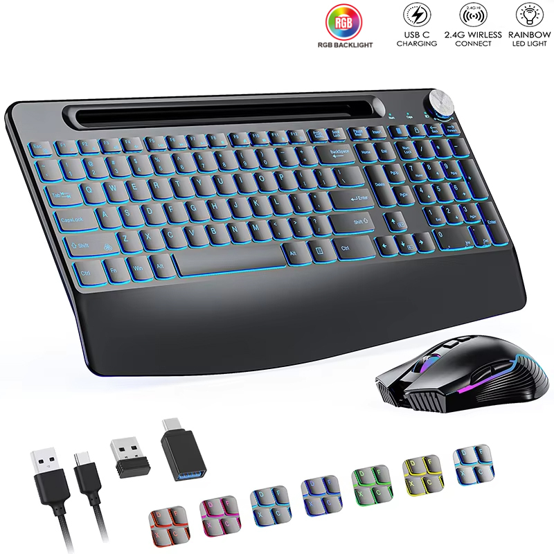 Gaming Keyboard And Mouse Set - Combinazione tastiera e mouse wireless 2.4G