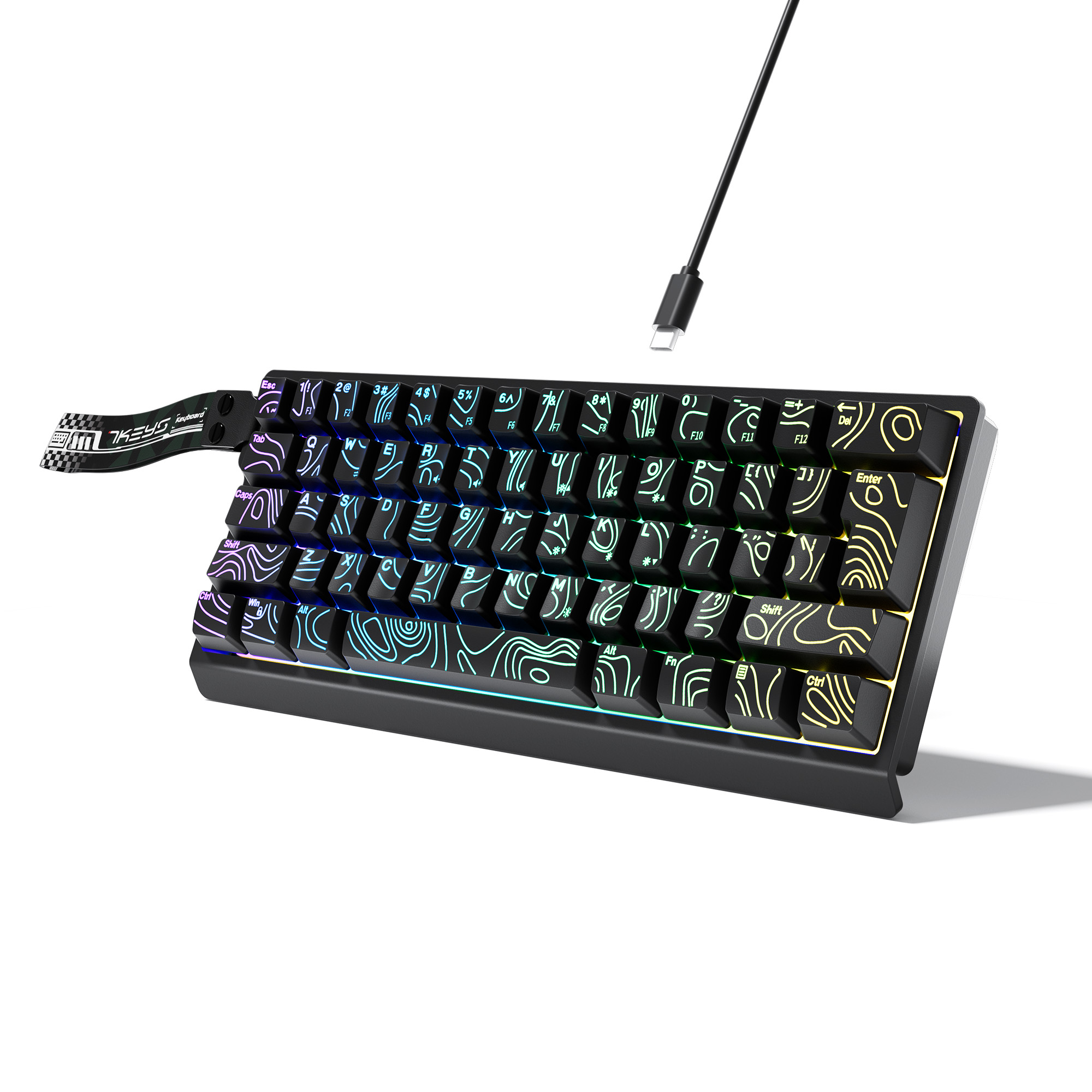 Gaming Keyboard And Mouse Set - Tastiera cablata compatta al 60% con