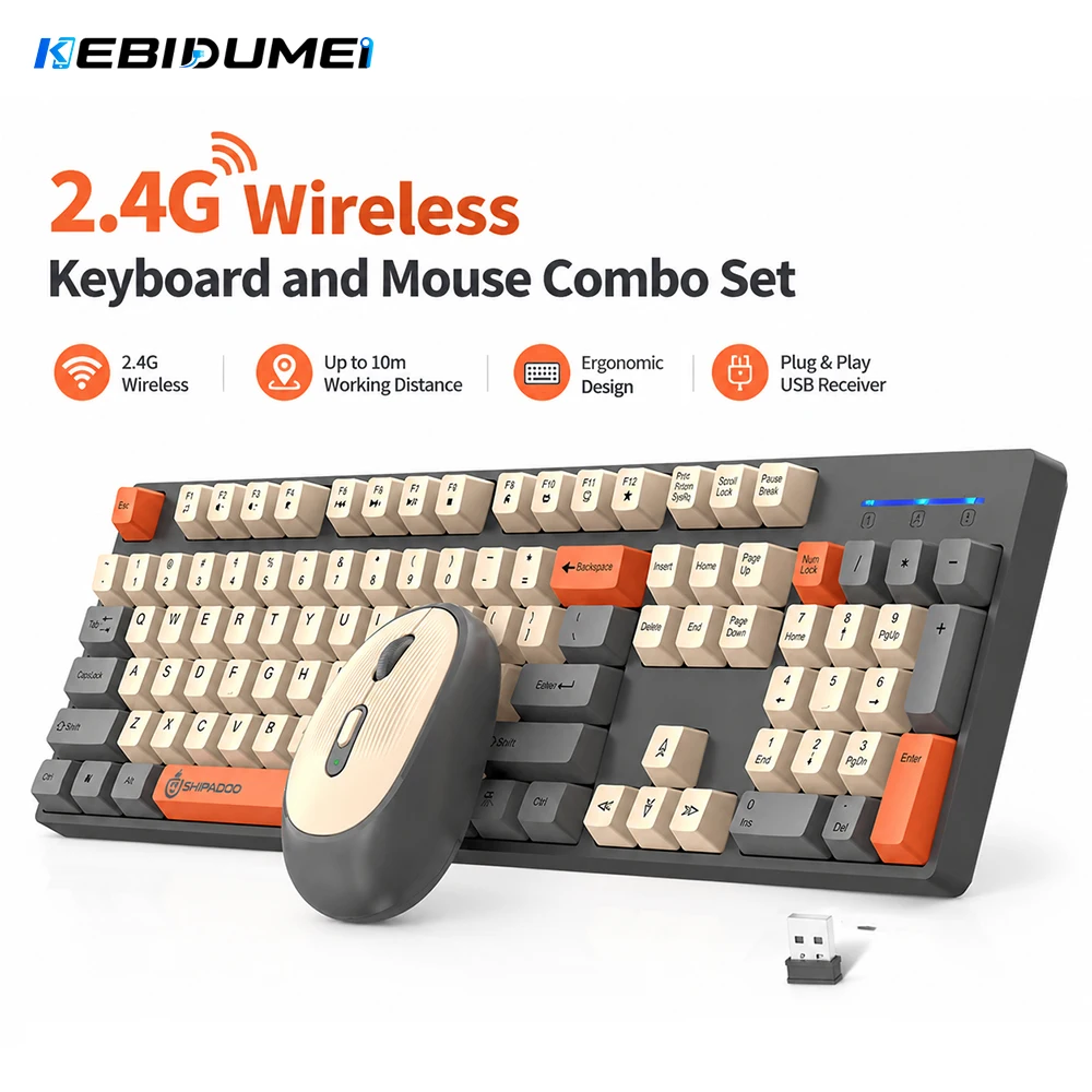 Gaming Keyboard And Mouse Set - KEBIDUMEI Set combinato tastiera e mouse