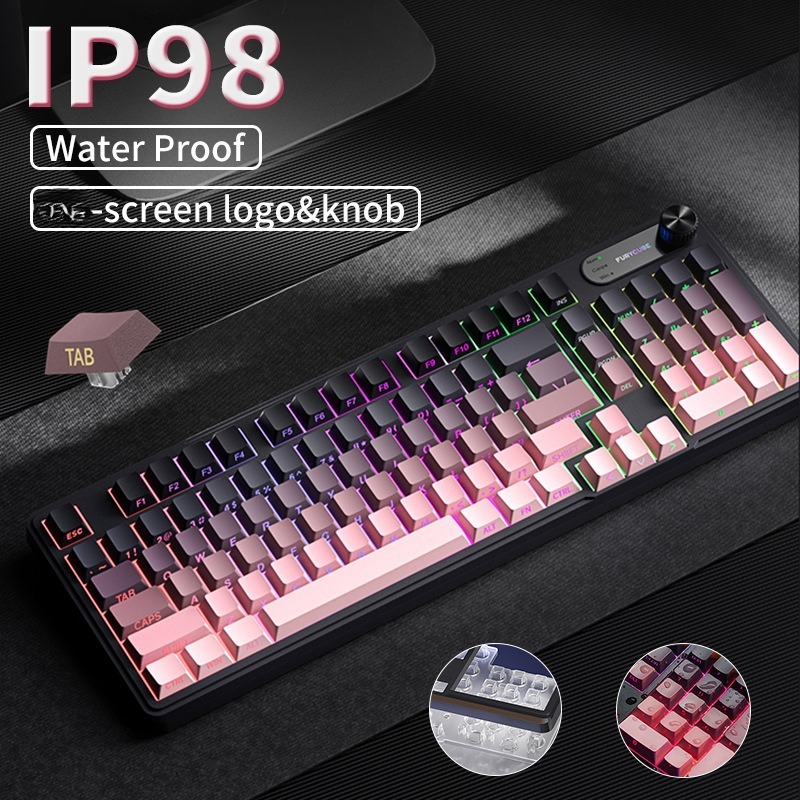 Gaming Keyboard Ip98 - RGB IP98 teclado tastiera a membrana