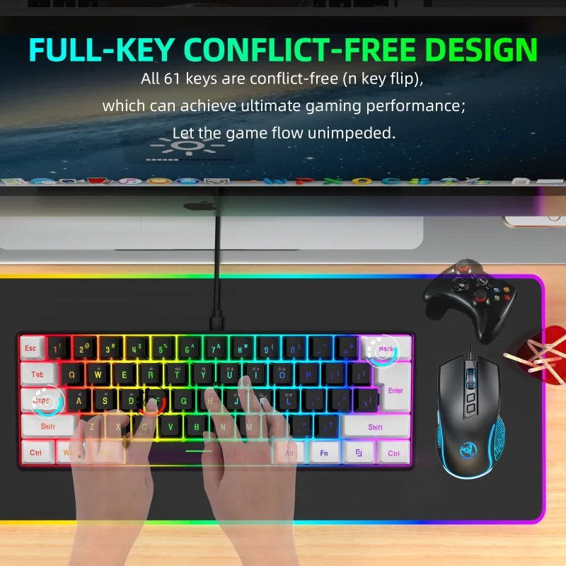 Kit Combo Tastiera e Mouse 60% - Gaming Keyboard And Mouse Set recensione e prezzo