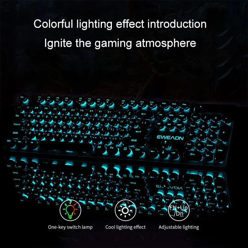 Set Tastiera e Mouse Stile Ret - Gaming Keyboard And Mouse recensione e prezzo