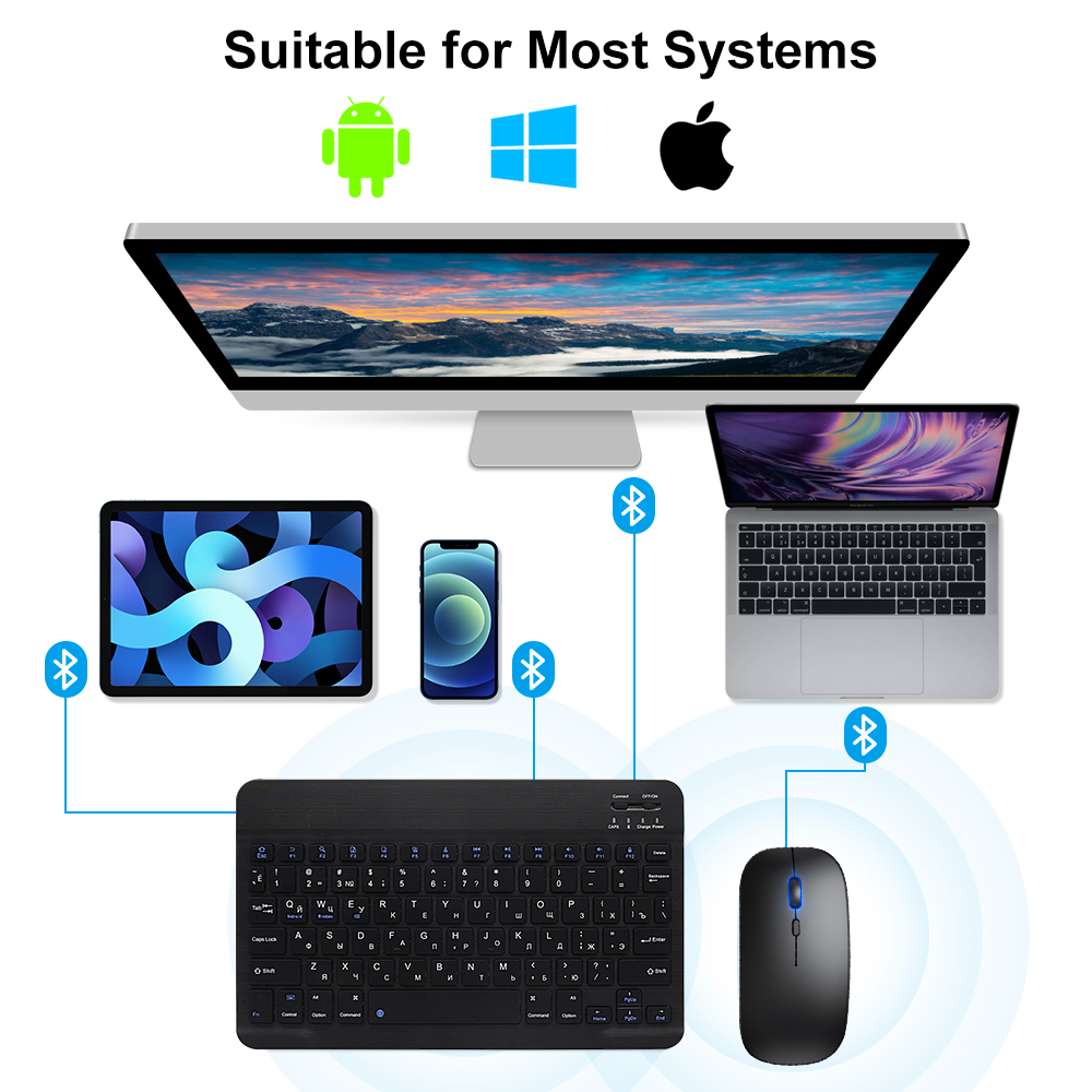 Tastiera e mouse Bluetooth per - Gaming Keyboard Mouse Wireless recensione e prezzo
