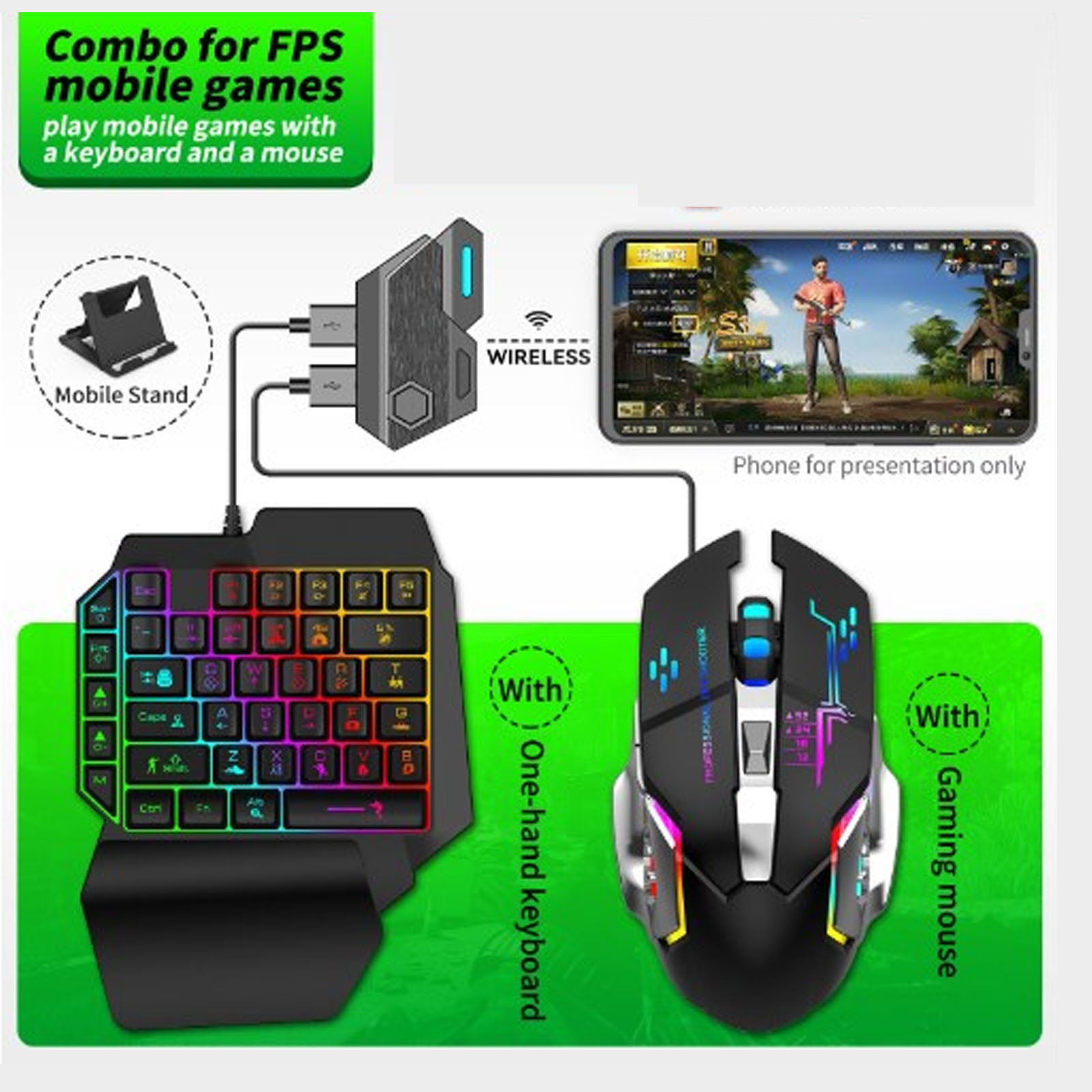 Set Convertitore Tastiera e Mo - Gaming Keyboard And Mouse Set recensione e prezzo