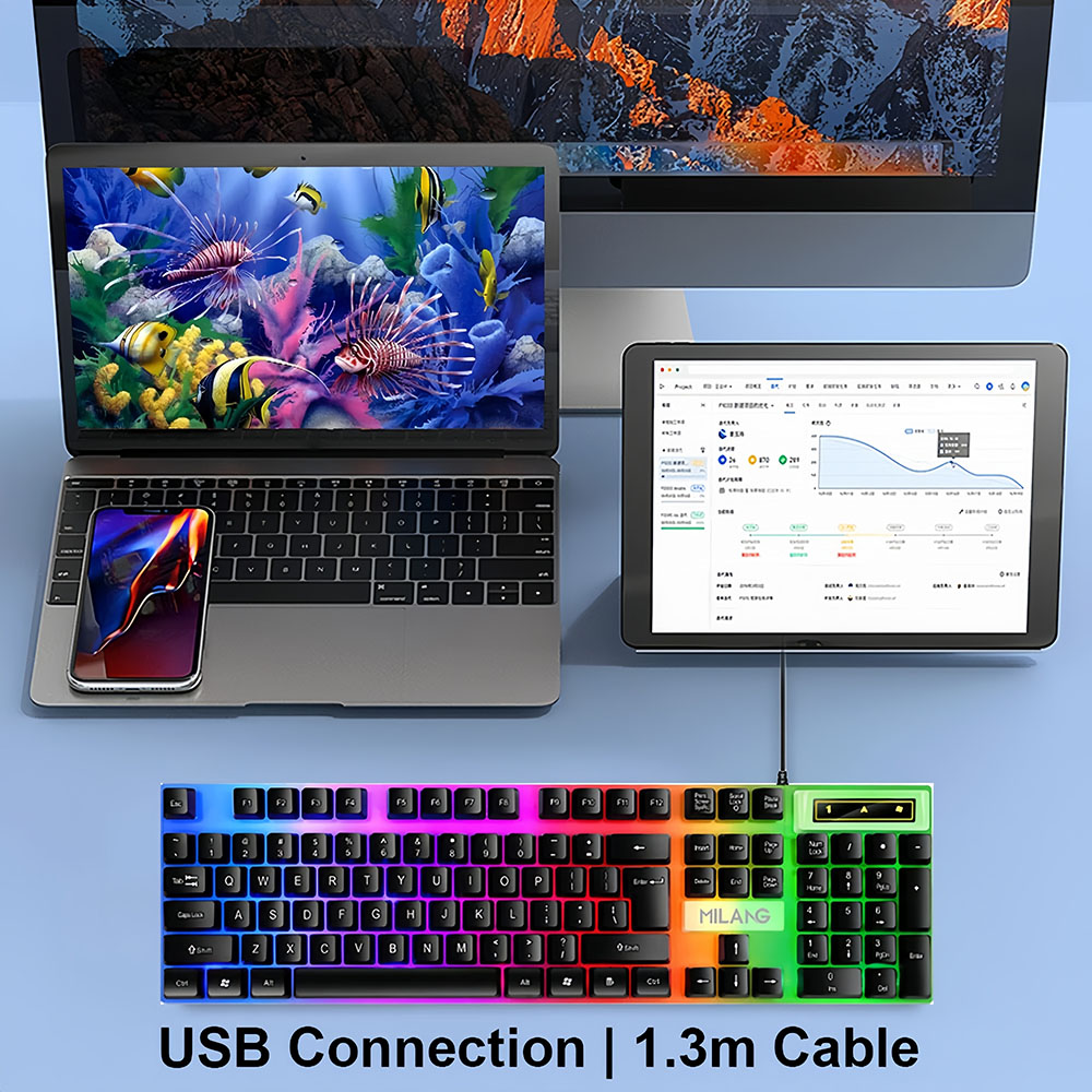 KEBIDUMEI Tastiera cablata USB - Gaming Keyboard And Mouse Set recensione e prezzo