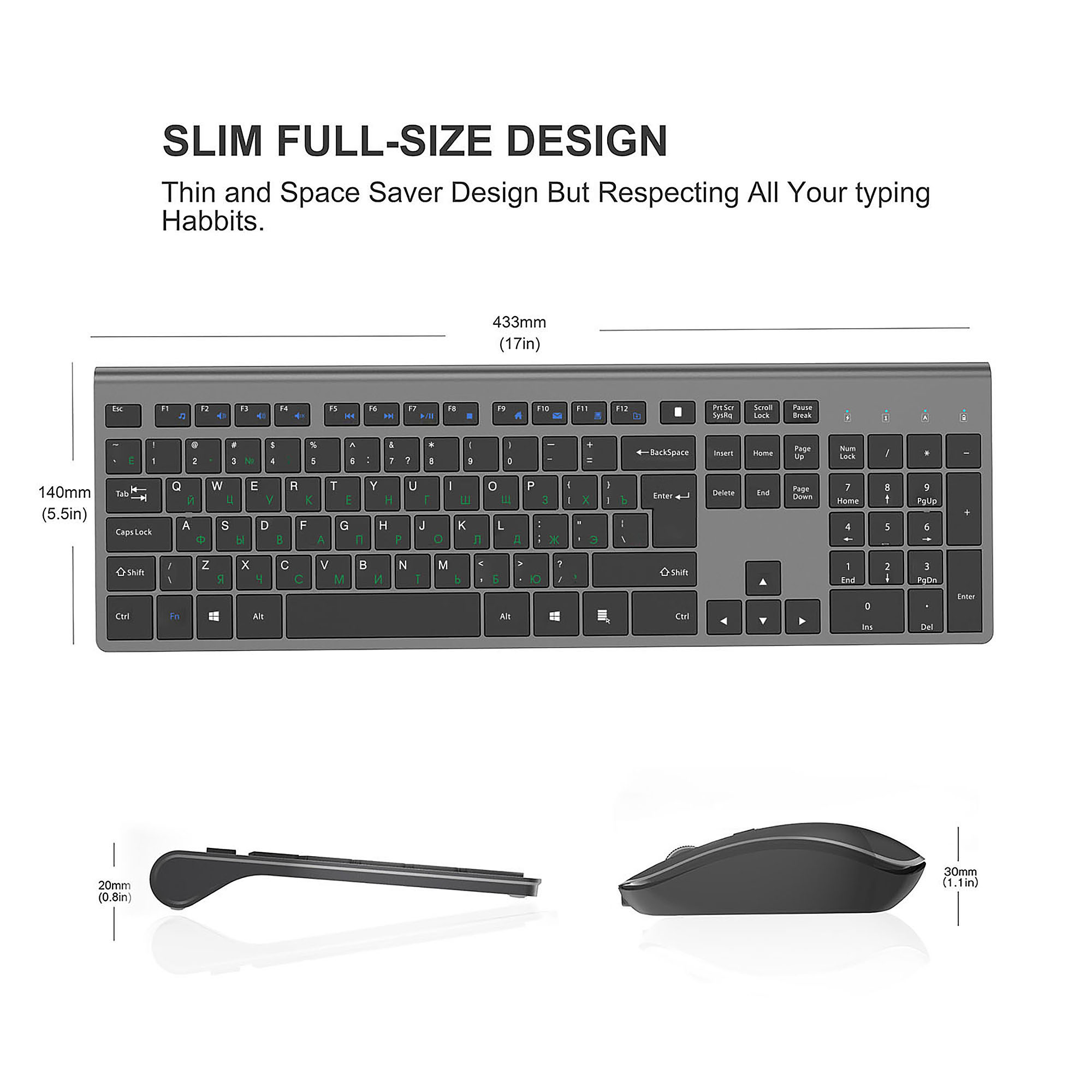 Set tastiera e Mouse Wireless  - Gaming Keyboard Mouse Wireless recensione e prezzo