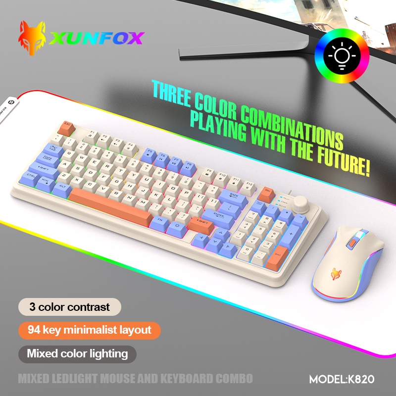 K820 Tastiera da gioco cablata - Gaming Keyboard Mouse Wireless recensione e prezzo