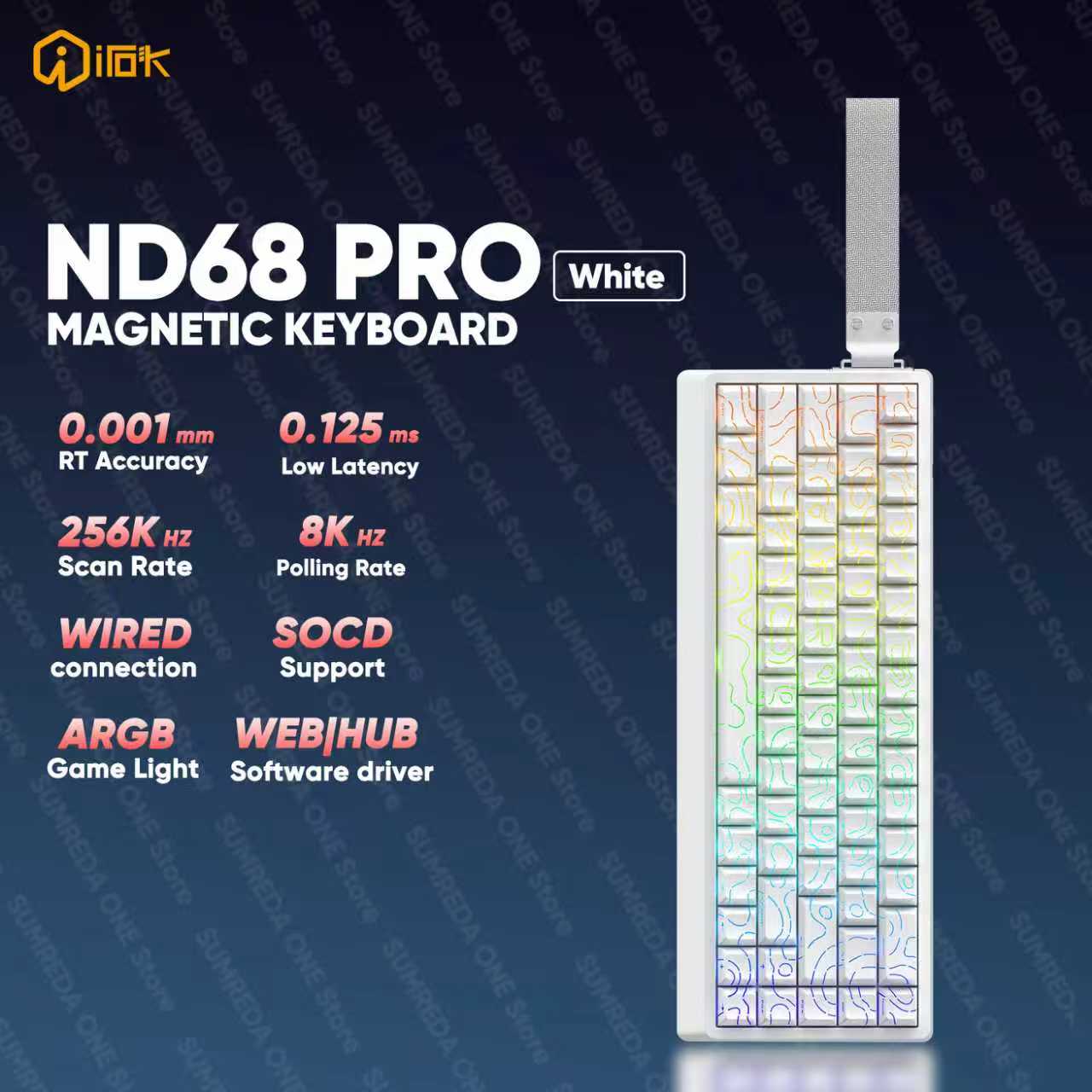 IROK ND68 Pro Gaming Tastiera  - Gaming Keyboard Hall Effect Switches recensione e prezzo